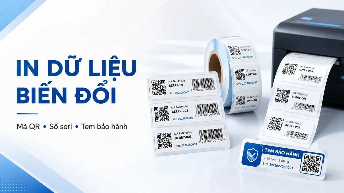 in dữ liệu thay đổi