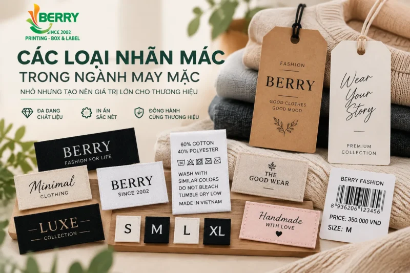Các loại nhãn mác trong ngành may mặc