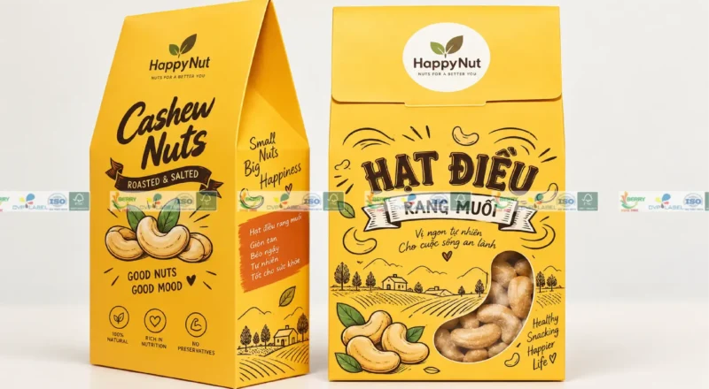 BAO BÌ ĐẸP, HẠT ĐIỀU