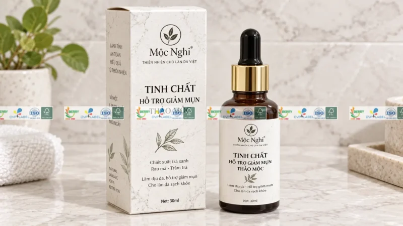 tem dán chai serum