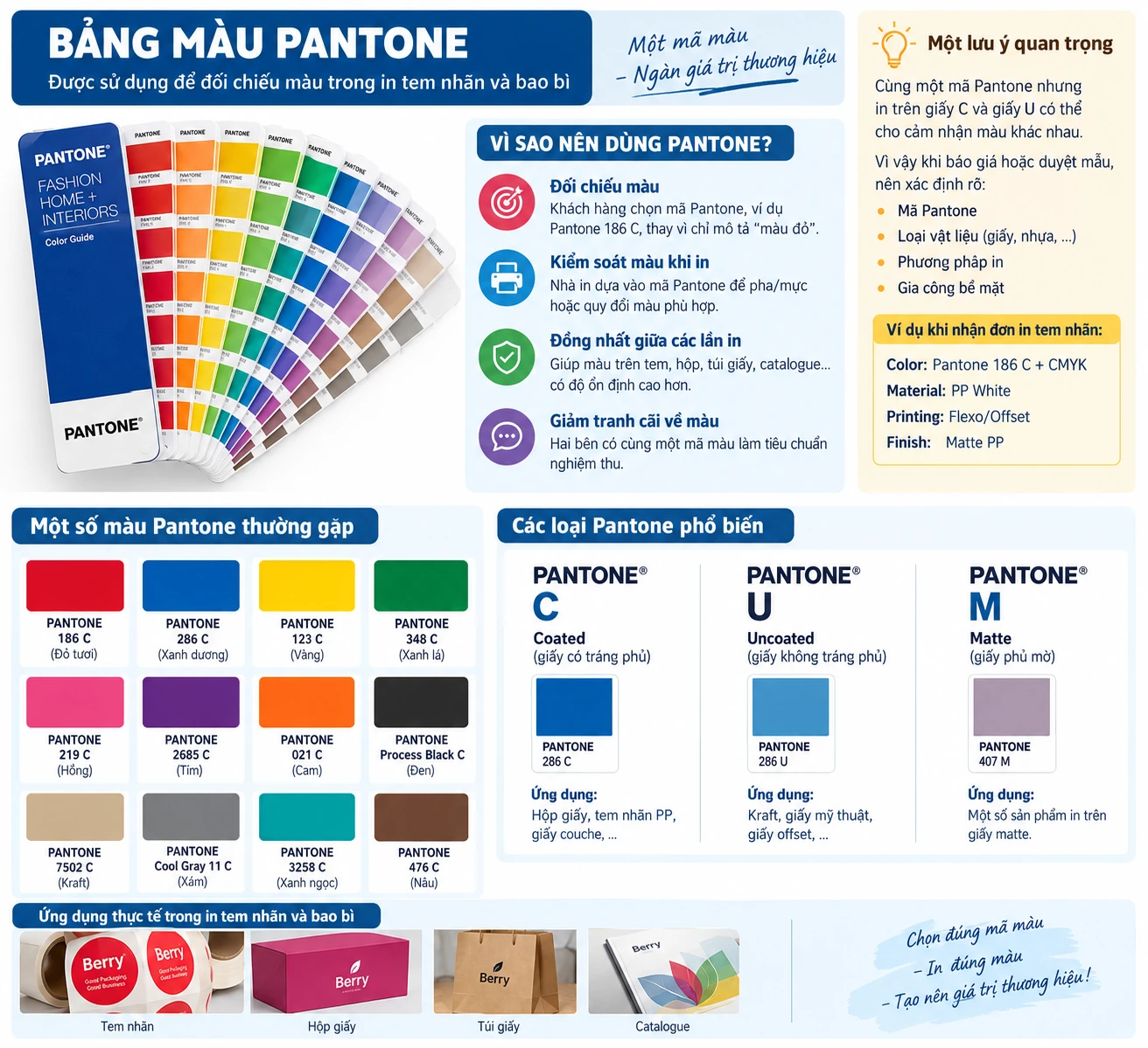 màu pantone trong in ấn